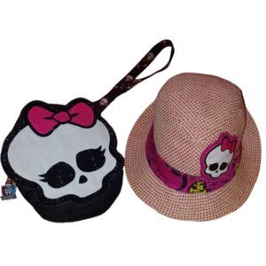 Monster High Fedora Hat and Bag Bundle Size Small
